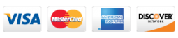 we accept all major credit cards