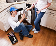 Handyman in Redwood City CA installs a kitchen faucet